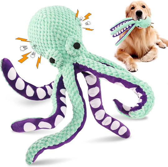 Durable Squeaky Octopus Plush Toy for DogsChew Toy,Chew Toys,Dog Chew Toy,Dog Toy,Dog Toys,Interactive Chew Toys,Octopus Plush Toy,Plush Toy,TOYS