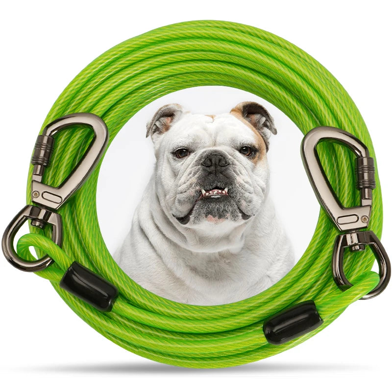 Heavy Duty Long Tie Out Cable Durable Leash for Large DogsCOLLARS AND LEASHES,Dogs Long Tie Out Cable,Heavy Duty Long Tie,Large Dogs Cable,Leash for Large Dogs,Long Tie Out Cable