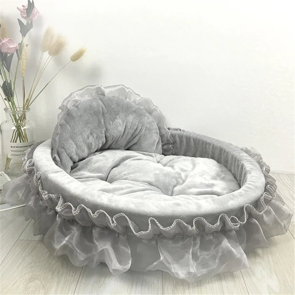 Hanpanda Dog Bed Detachable Oval PrincessBEDS AND MATS