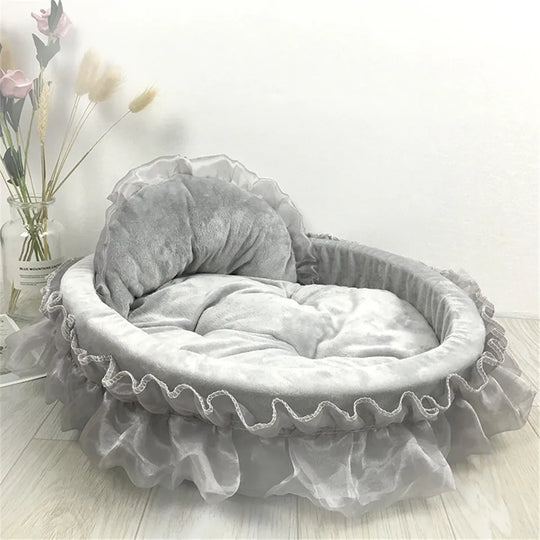 Hanpanda Dog Bed Detachable Oval PrincessBEDS AND MATS