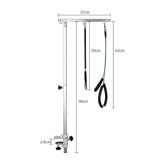 Foldable 39" Stainless Steel Dog Grooming Arm with ClampDog Grooming,Dog Grooming Arm,Dog Grooming Arm with Clamp,Foldable Dog Grooming Arm,GROOMING,Stainless Steel Dog Grooming Arm