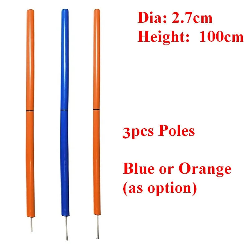 Dog Agility Training Poles - Outdoor Obstacle Jumping PolesDog Agility Training Poles,Dog Jumping Poles,Dog Training Poles,Jumping Poles,Training Poles,TRAINING PRODUCTS