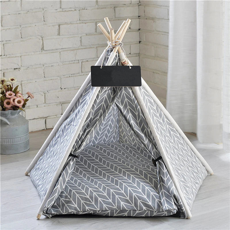 Tent with Washable Cushion Indoor Dog BedBEDS AND MATS,Cartoon Pet Bed,Dog Bed,Foldable Dog Bed,Pet Bed