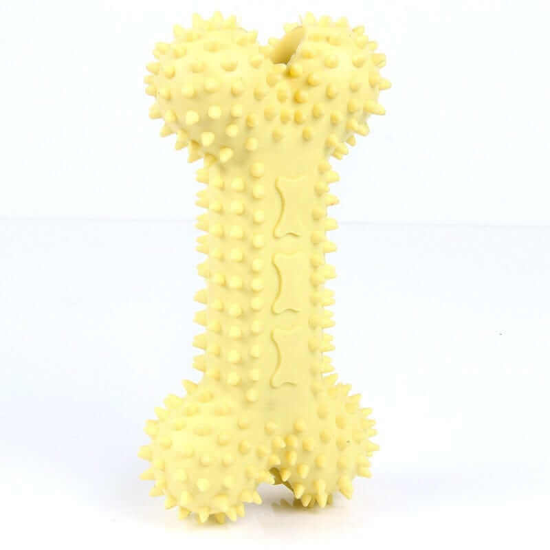 Basic Yellow Dog Chew Toothbrush Toy