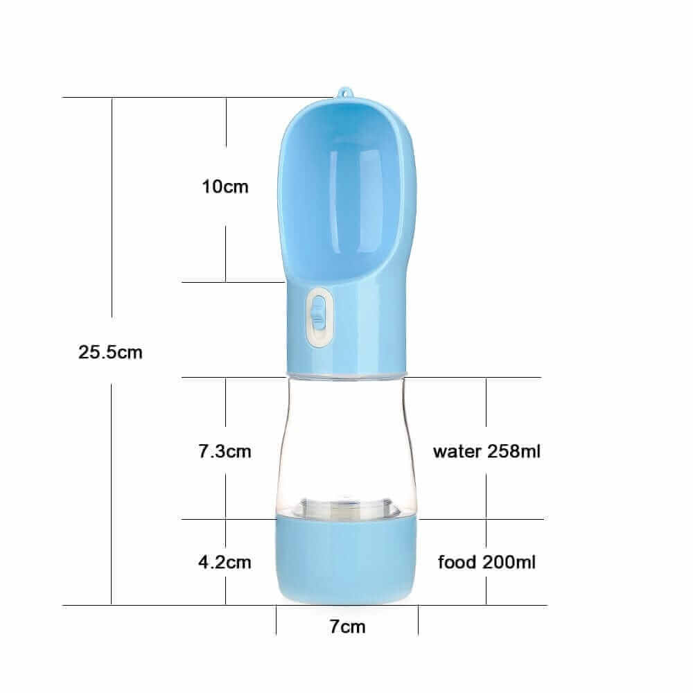 Travel Dog Bottle | Portable Pet Feeder | Food Water Bottle