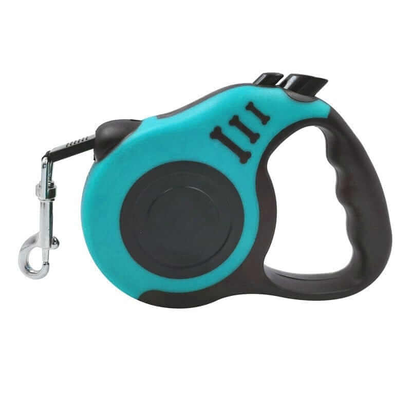 Blue and Black Retractable Dog Leash Collars