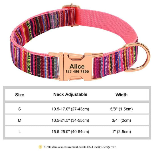 Custom Dog Collar | Personalized Dog Collar | ID Dog Collar