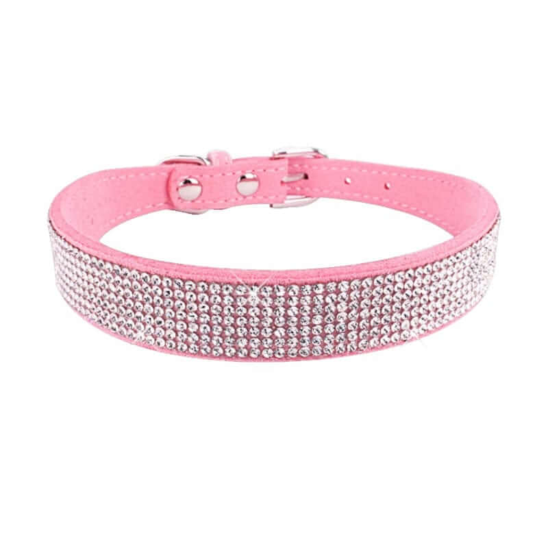 Pink Dog Crystal Collar